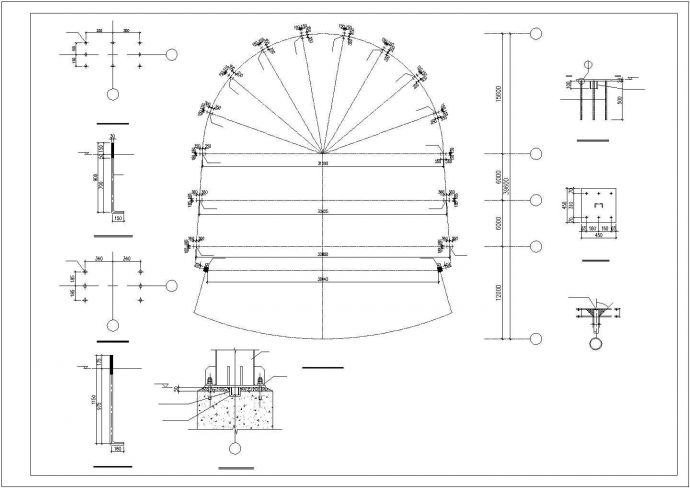 某单层游泳馆结构设计图（独立基础，共11张）_图1