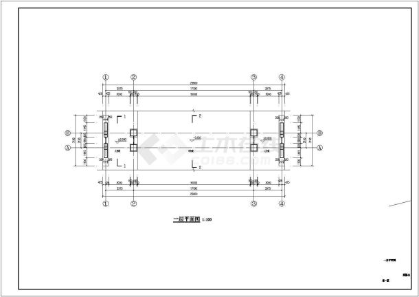 生态园大门入口建筑设计详图（高10米）-图一