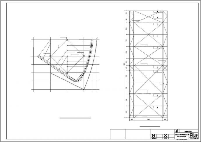 某钢结构广告牌设计图（含施工说明，共5张）_图1