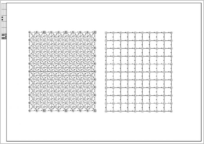 某干煤棚结构设计图（网架结构，共14张）_图1
