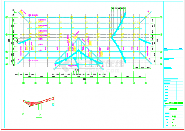 文化园框架结构餐厅结构设计施工图（6度抗震）-图二