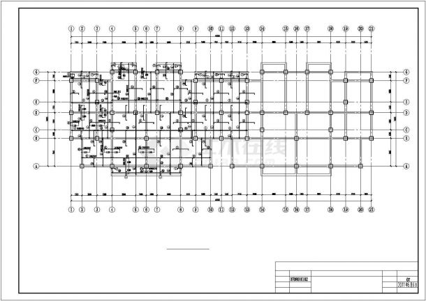 某六层框架住宅楼结构设计施工图（毕业设计）-图二