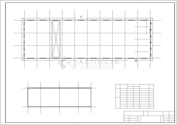 轻钢结构单层工业厂房结构设计施工图（毕业设计）-图一