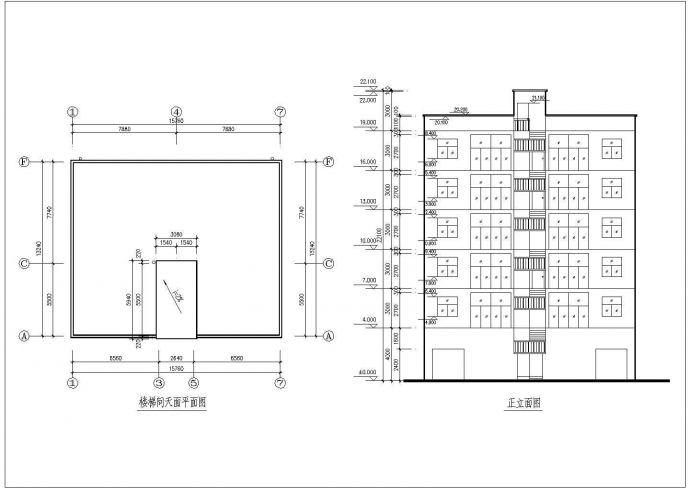 某单位住宅楼建筑设计施工方案图纸_图1