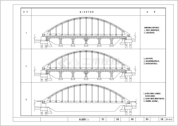 跨径为100m的下承式钢管混凝土简支系杆拱桥施工图（含计算书）-图一