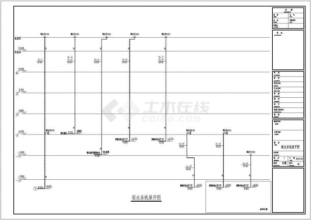 某地区宾馆客房供水系统施工设计图-图一