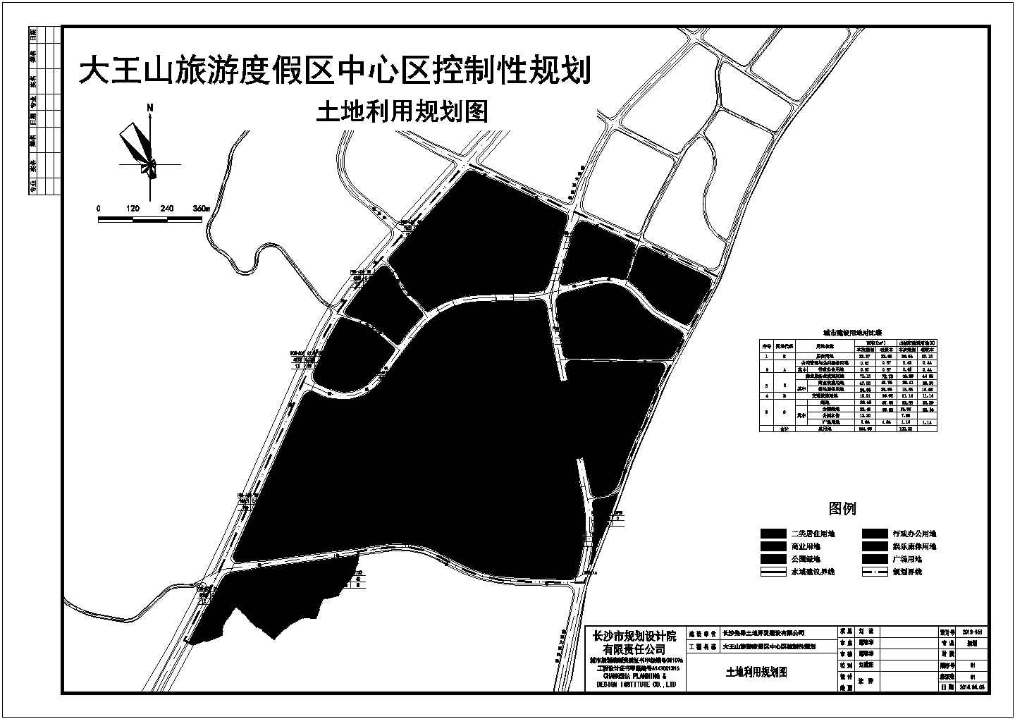 大王山主题公园CAD红线范围总图