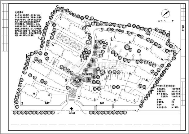 【常州】某一万平居住区规划设计方案-图一