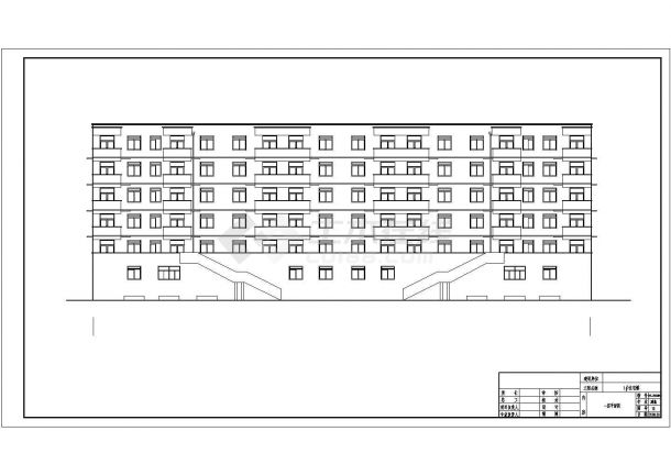 某六层底商住宅楼建筑施工图（共14张图）-图一
