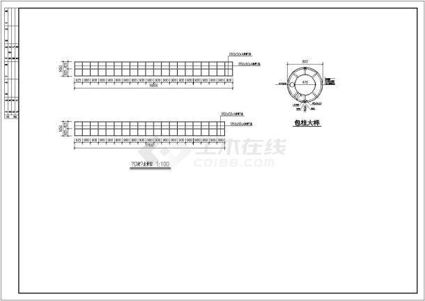 某收费站结构施工图（独立基础）-图二