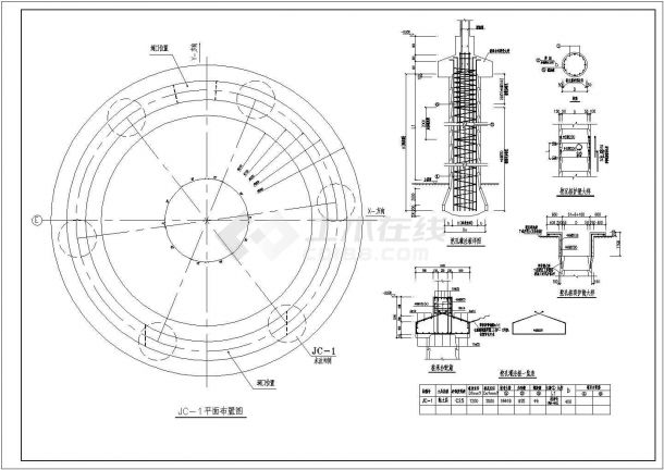 某工厂混凝土筒仓结构规划图-图二