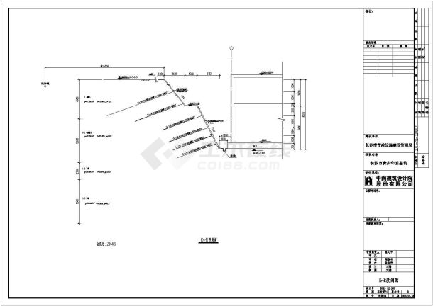 长沙市青少年宫建设项目基坑监测工程设计图纸-图一