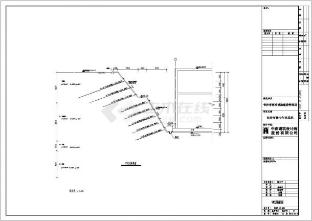 长沙市青少年宫建设项目基坑监测工程设计图纸-图二