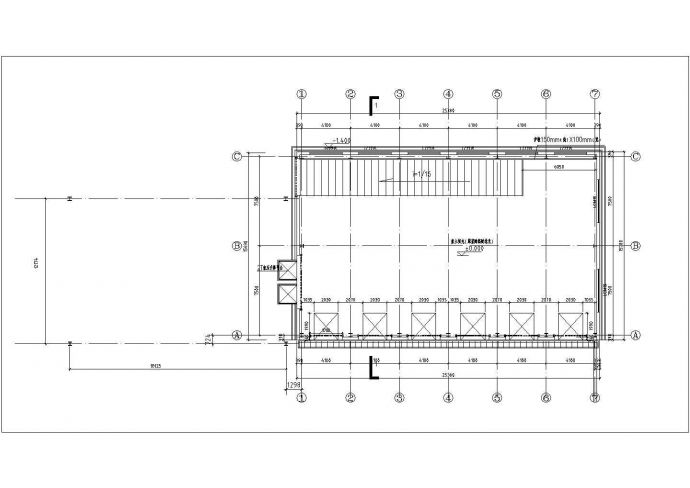 某工厂钢结构设计图（条形基础）_图1
