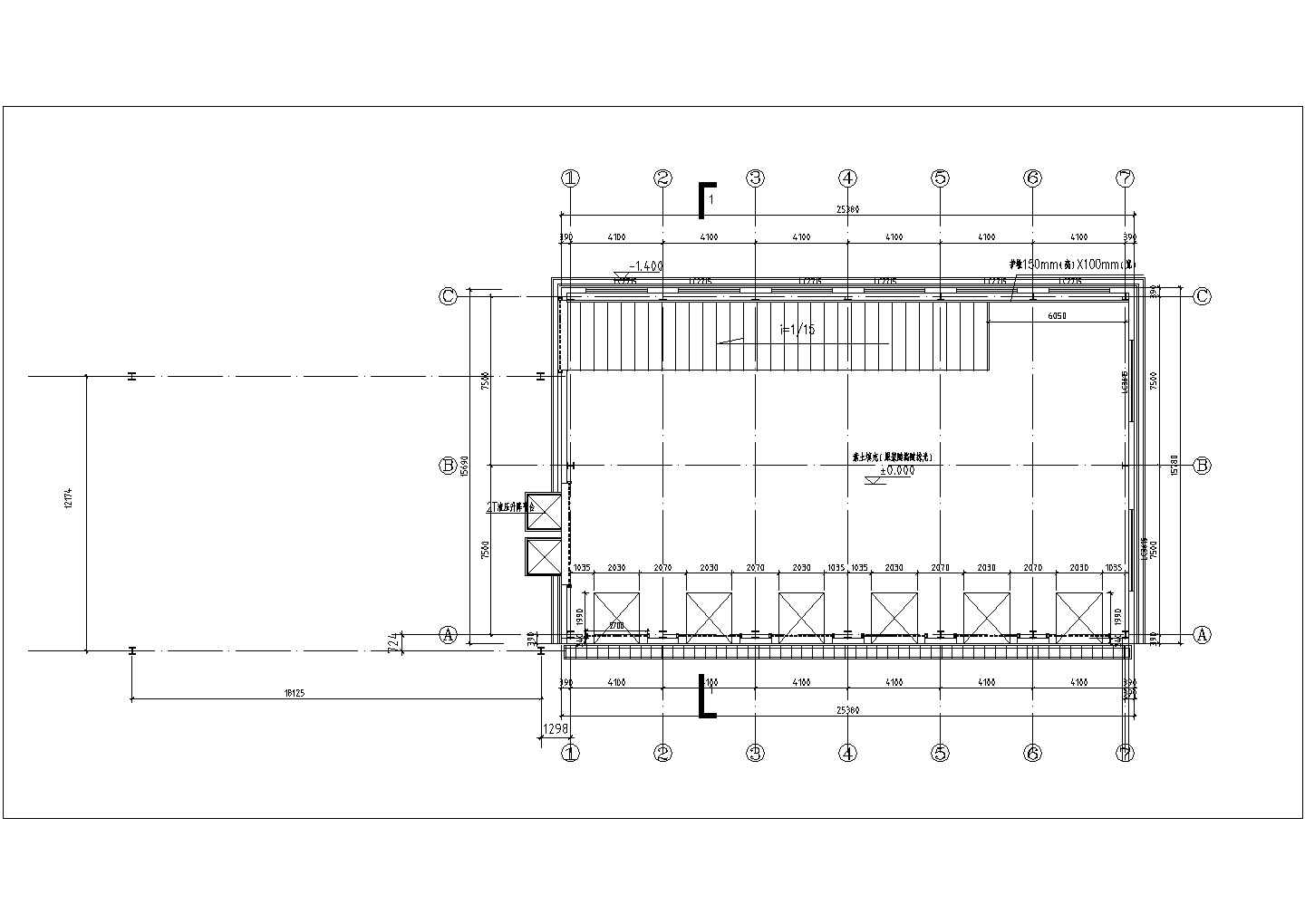 某工厂钢结构设计图（条形基础）