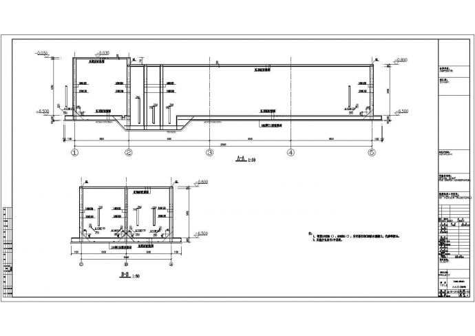 某消防水泵房结构设计图（共7张）_图1