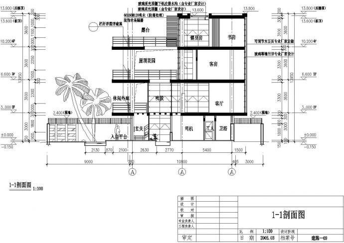 某多层住宅楼建筑设计施工图纸（含设计说明、效果图）_图1