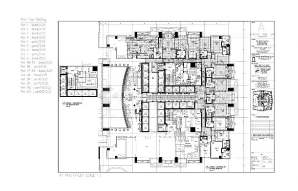 杭州西湖平面总图建筑施工制图图例-图一