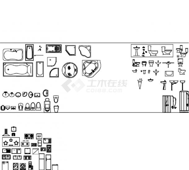 北京室内建筑设计装潢CAD立面图-图二