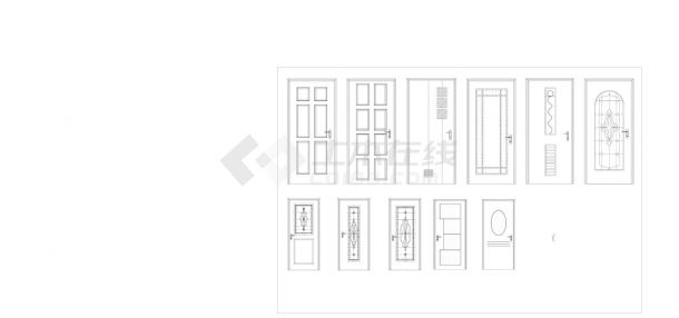 北京某地室内建筑设计装潢门类cad平面图-图二