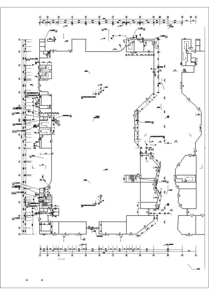 商业大楼宾馆酒店空调系统设计cad施工图（空气源热泵）_图1