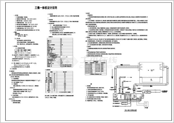 【重庆】某游泳馆空调系统及地暖采暖系统设计施工图-图一