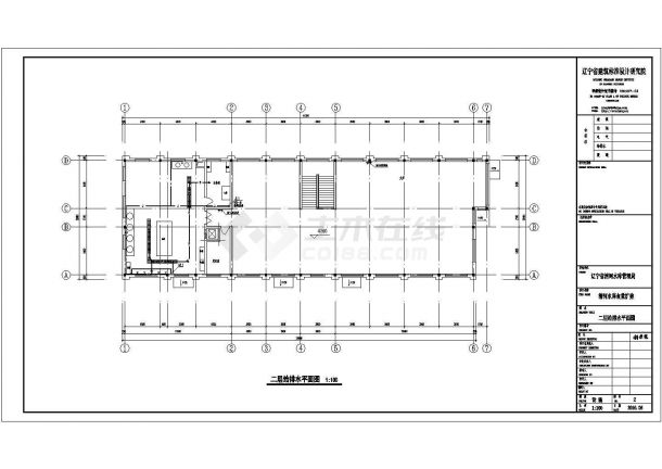 某改建工程二层食堂给排水设计施工图-图一