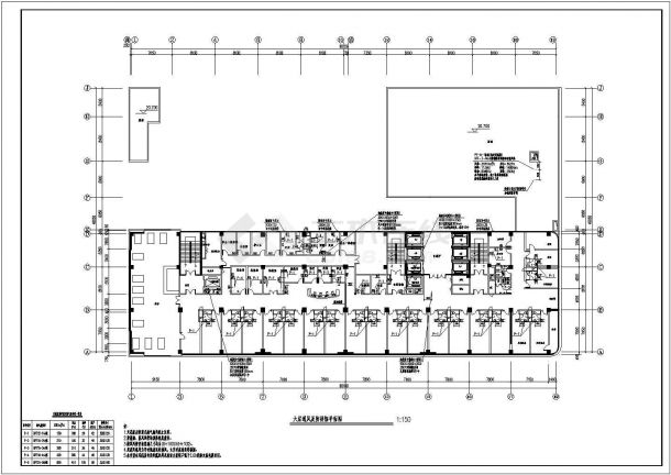 【安徽】某医院15层办公楼通风空调及防排烟系统设计施工图-图二