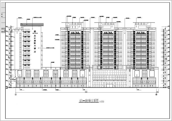 某十二层小高层商住楼建筑设计施工图_图1