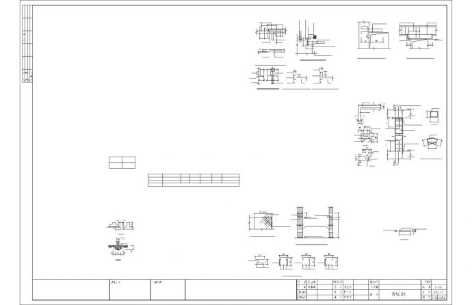 中学大门围墙结构施工图（含建筑图）_图1