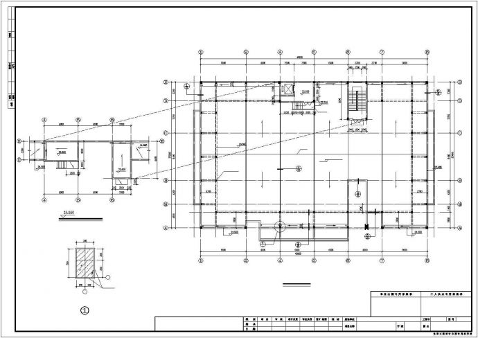 某地办公楼建筑结构设计方案施工图纸_图1