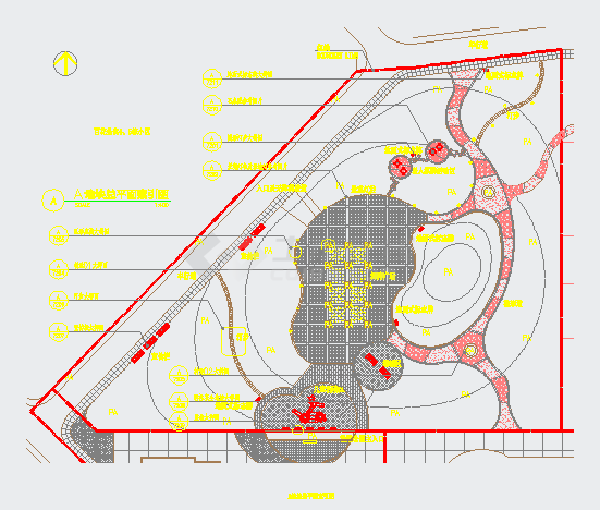 某大型公园全套园林景观改造设计CAD施工图（含效果图）-图一