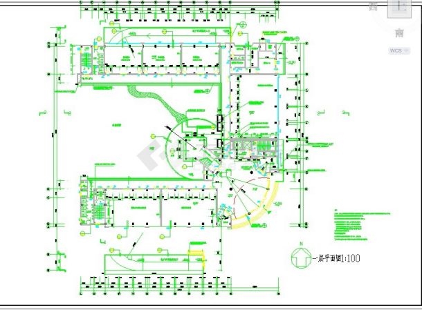 汉中理工大学1.9万平米10层钢混框剪结构教学楼全套建筑设计CAD图纸-图一
