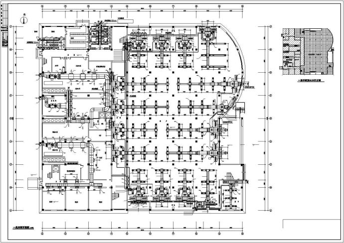 VRV系统学校宿舍楼空调通风系统设计cad施工图_图1