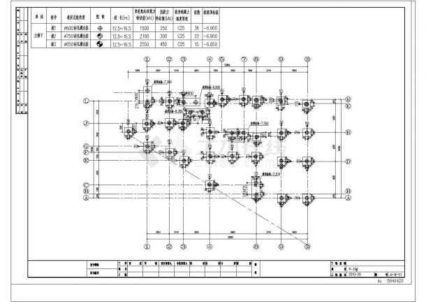 [浙江]地上三层框架结构高档住宅楼结构施工图-图二