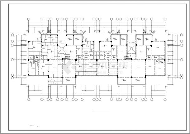 多层住宅楼建筑结构设计施工图纸（共15张）-图二