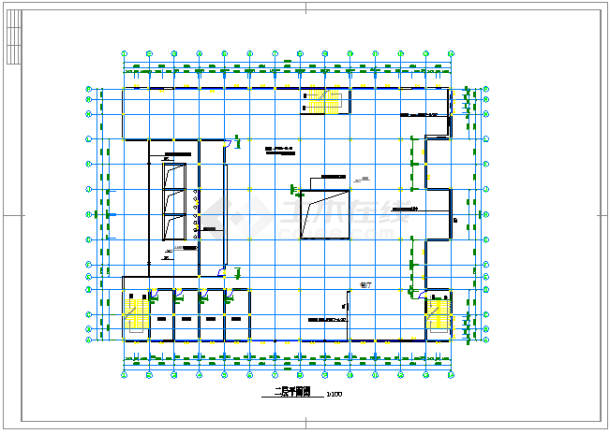 某中学食堂建筑图设计低版本-图一