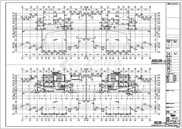 [安徽]16000㎡十八层框剪结构住宅楼建筑结构施工图-图一
