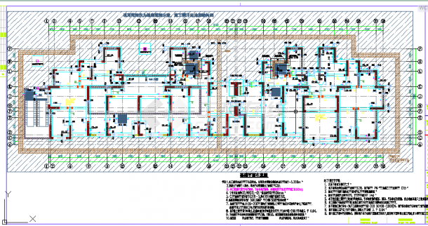 安徽某二十四层剪力墙结构高层住宅楼结构施工图（高69米）-图一