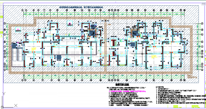 安徽某二十四层剪力墙结构高层住宅楼结构施工图（高69米）_图1