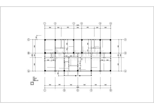 某三层联排别墅建筑设计施工图纸（含效果图）-图二