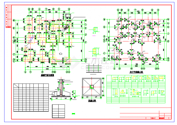 某两层单家院式框架结构别墅设计施工图（含效果图）-图一