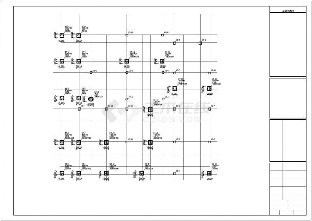 [重庆]三层框架结构幼儿园结构施工图-图一