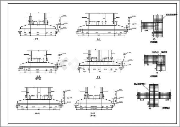 五层框架结构住宅结构设计施工图纸-图二