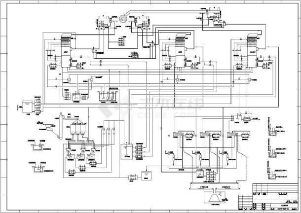 某3×600MW超临界机组烟气脱硫工程图纸-图二