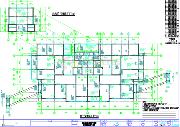 [浙江]高层剪力墙结构住宅楼结构施工图（高77米）-图二