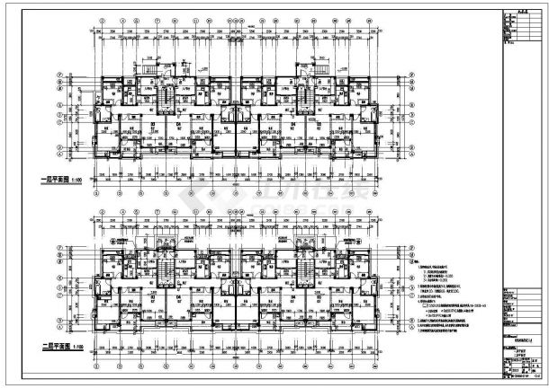 [苏州]五层加阁楼框架结构阳光小区住宅楼结构图（含建筑图）-图二