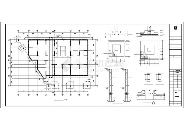 [陕西]25层剪力墙高层住宅楼建筑结构水电通施工图-图一