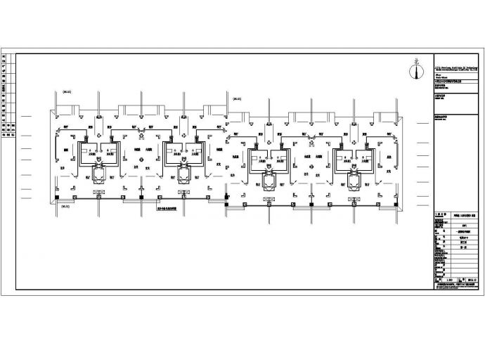 三层异形柱框架联排别墅结构施工图（包括建筑、水电）_图1