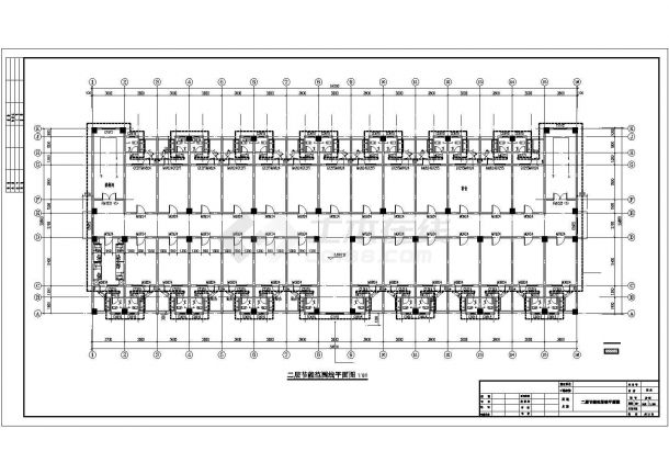 [重庆]6层中学学生宿舍楼全套施工图(含建、水、电、结)-图二